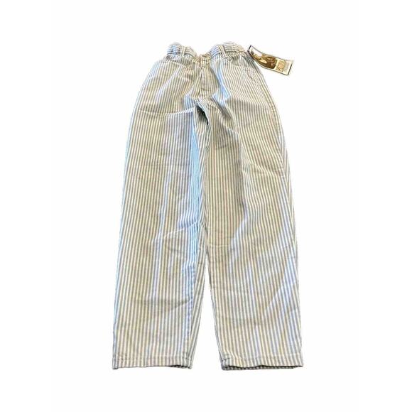 Vintage Vivaldi Jeanswear Womens High Waist Striped Jeans Size 8 Made In USA - Picture 1 of 11